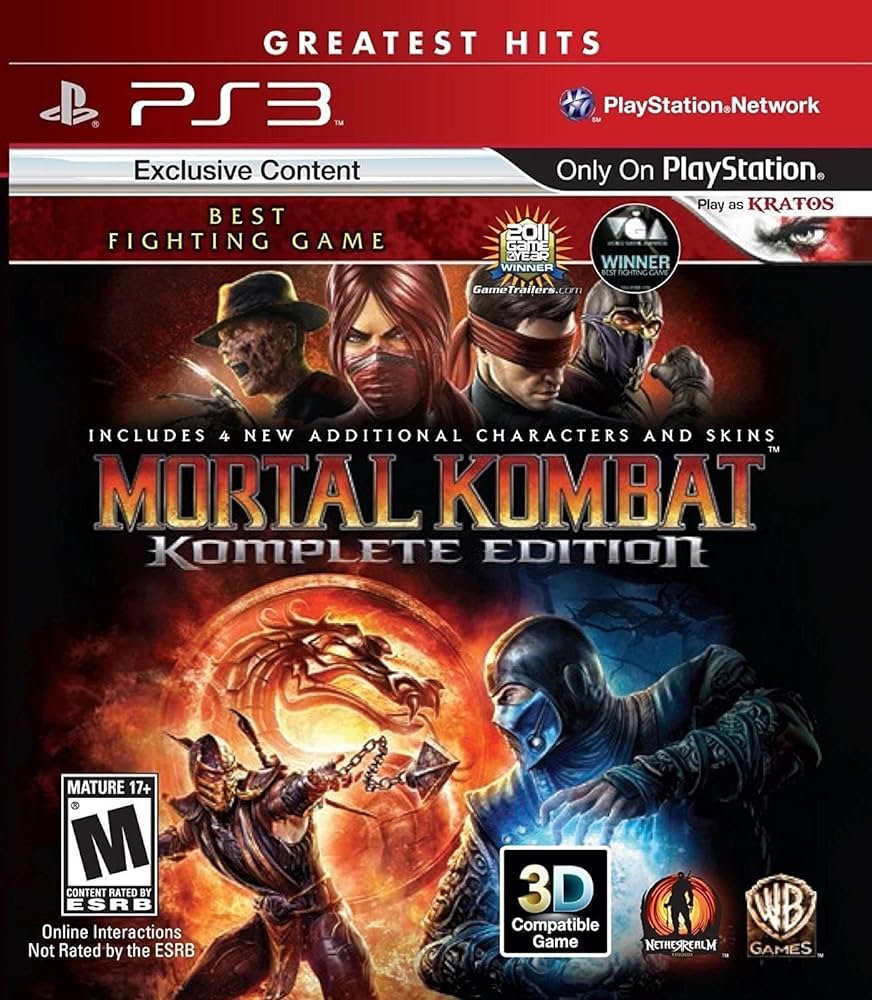 Amazon.com: Mortal Kombat: Komplete Edition - Playstation 3: Whv ...