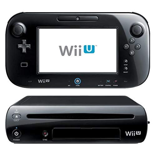Consola Nintendo Wii U de 32 GB, juego básico, color negro (renovado)