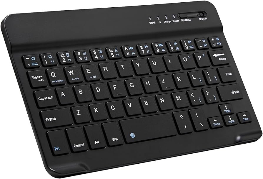 Amazon.com: Teclado Bluetooth ultrafino portátil mini teclado ...